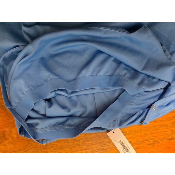 NWT TEREA by Andrea Pitter Women’s Maxi Dress XXL Blue Slip Plus Fall Layering - Picture 6 of 7